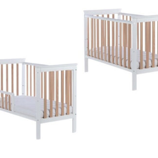 Täispuidust beebivoodi Cozy Fox + lisapiire