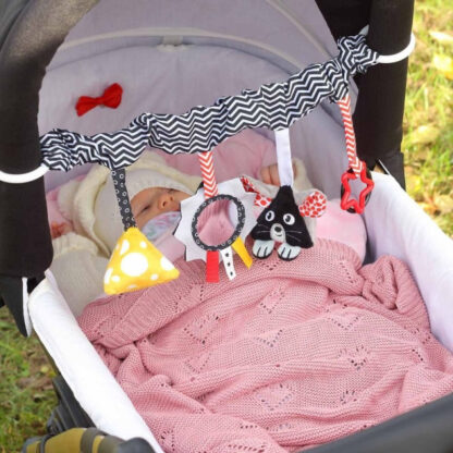 Kontrastne vankri ja turvahälli mänguasi, Hiireke - Image 6
