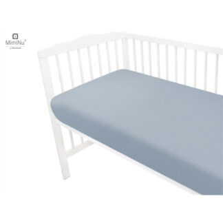 Musliinist kummiga lina hällile, sinine